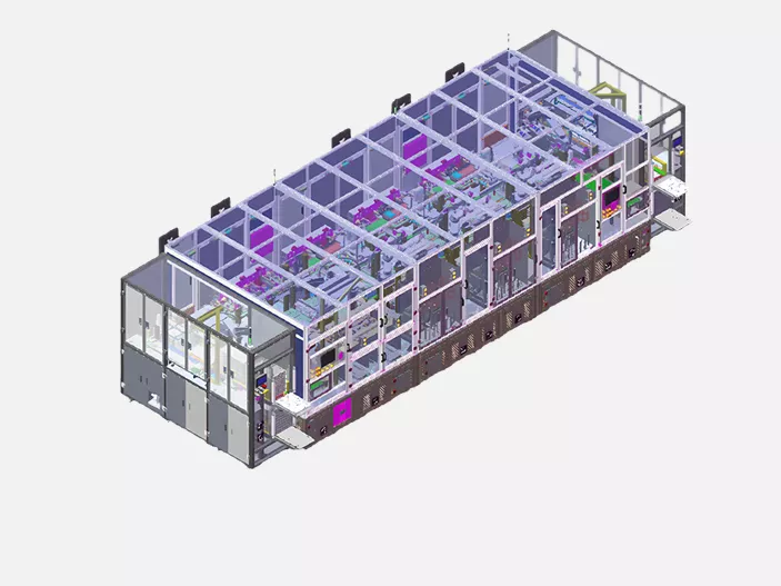 Automatic tape pasting machine for OLED modules